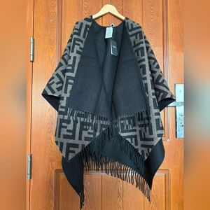 Fendi Reversible Poncho Cape